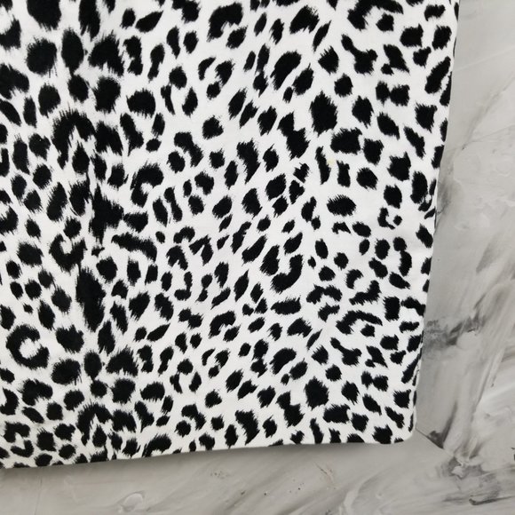 Mevisto Vintage 80's Blk & Wht leopard Print Skirt - Picture 6 of 7
